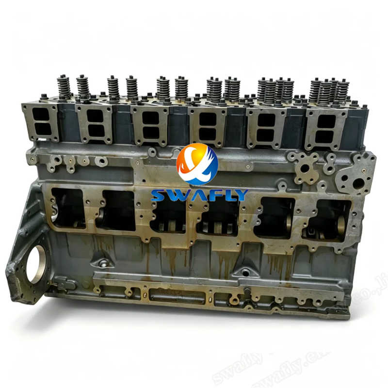 Абсолютно новий довгий блок двигуна Komatsu SAA6D125E-2 для екскаватора PC400 PC450