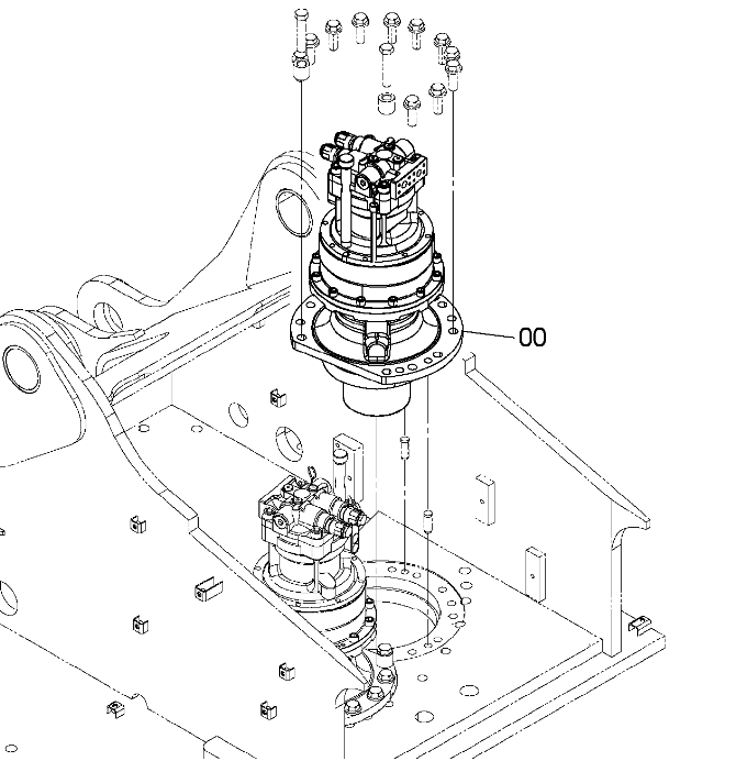 Hitachi ZX490LC-5A поворотний пристрій YB60000926 9301113